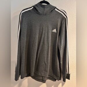 Adidas Men's Gray Hoodie Shirt Size XL